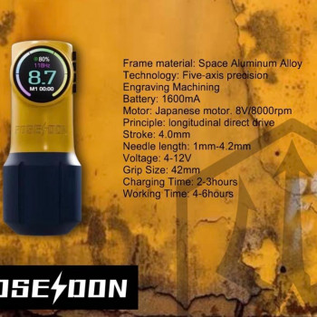 POSEIDON| LUCIUS Tattoo  Wireless Pen Machine #HM135